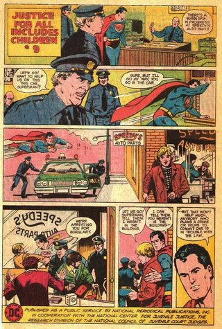 Illustration for article titled In Old-School Comic PSAs, Superman Torments Mouthy Children